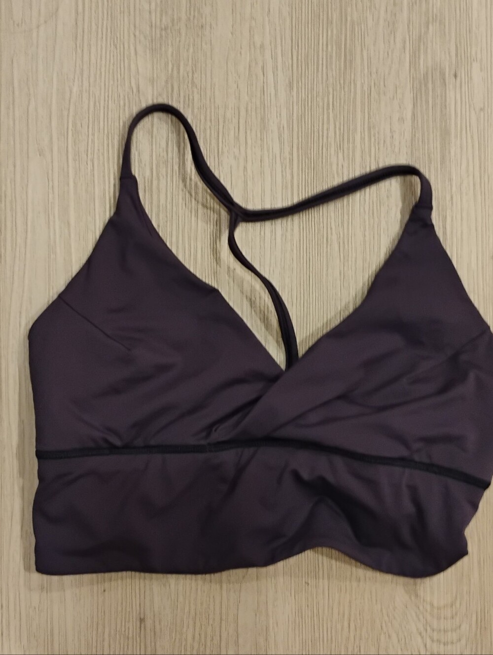 Lululemon Twist Bra Long Line Cadet Blue Cutout Sports Bra